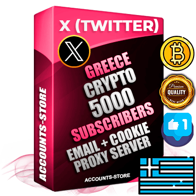 Professional Greek PREMIUM X (Twitter) accounts of manual registration and farming for the CRYPTO niche with high trust history photos and tweets — fully themed and optimized for CRYPTO advertising and promotion — 5000 niche-related live active followers 2009–2014 registration year Verified Email (Included) + Cookie JSON for secure import and login to the account + User Agent + High-quality filling (Photo Header Posts). Fully ready for targeted campaigns and ad launches from any country. Perfectly hold ads without bans. Ideal for any earning schemes affiliate promotions and marketing projects. Quality unlimited IPv4 proxy server included. Professional Greek PREMIUM X (Twitter) accounts of manual registration and farming for the CRYPTO niche with high trust history photos and tweets — fully themed and optimized for CRYPTO advertising and promotion — 5000 niche-related live active followers 2009–2014 registration year Verified Email (Included) + Cookie JSON for secure import and login to the account + User Agent + High-quality filling (Photo Header Posts). Fully ready for targeted campaigns and ad launches from any country. Perfectly hold ads without bans. Ideal for any earning schemes affiliate promotions and marketing projects. Quality unlimited IPv4 proxy server included.