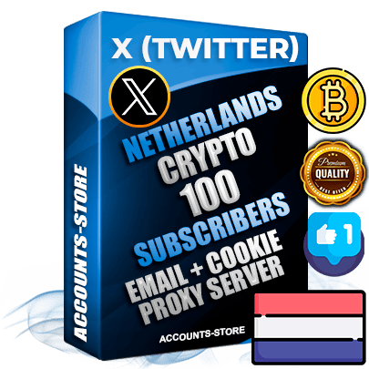 Professional Dutch PREMIUM X (Twitter) accounts of manual registration and farming for the CRYPTO niche with high trust history photos and tweets — fully themed and optimized for CRYPTO advertising and promotion — 100 niche-related live active followers 2009–2014 registration year Verified Email (Included) + Cookie JSON for secure import and login to the account + User Agent + High-quality filling (Photo Header Posts). Fully ready for targeted campaigns and ad launches from any country. Perfectly hold ads without bans. Ideal for any earning schemes affiliate promotions and marketing projects. Quality unlimited IPv4 proxy server included. Professional Dutch PREMIUM X (Twitter) accounts of manual registration and farming for the CRYPTO niche with high trust history photos and tweets — fully themed and optimized for CRYPTO advertising and promotion — 100 niche-related live active followers 2009–2014 registration year Verified Email (Included) + Cookie JSON for secure import and login to the account + User Agent + High-quality filling (Photo Header Posts). Fully ready for targeted campaigns and ad launches from any country. Perfectly hold ads without bans. Ideal for any earning schemes affiliate promotions and marketing projects. Quality unlimited IPv4 proxy server included.