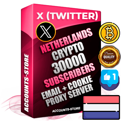 Professional Dutch PREMIUM X (Twitter) accounts of manual registration and farming for the CRYPTO niche with high trust history photos and tweets — fully themed and optimized for CRYPTO advertising and promotion — 30000 niche-related live active followers 2009–2014 registration year Verified Email (Included) + Cookie JSON for secure import and login to the account + User Agent + High-quality filling (Photo Header Posts). Fully ready for targeted campaigns and ad launches from any country. Perfectly hold ads without bans. Ideal for any earning schemes affiliate promotions and marketing projects. Quality unlimited IPv4 proxy server included.
