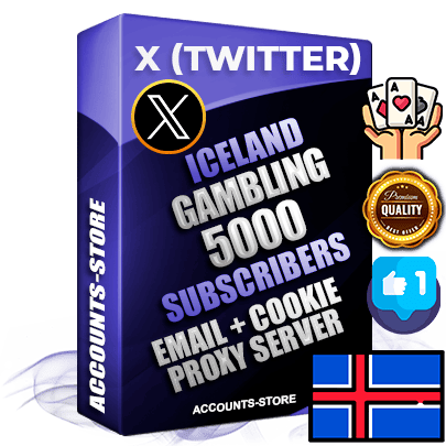 Professional Icelandic PREMIUM X (Twitter) accounts of manual registration and farming for the GAMBLING niche with high trust history photos and tweets — fully themed and optimized for GAMBLING advertising and promotion — 5000 niche-related live active followers 2009–2014 registration year Verified Email (Included) + Cookie JSON for secure import and login to the account + User Agent + High-quality filling (Photo Header Posts). Fully ready for targeted campaigns and ad launches from any country. Perfectly hold ads without bans. Ideal for any earning schemes affiliate promotions and marketing projects. Quality unlimited IPv4 proxy server included.