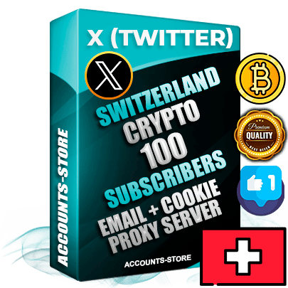 Professional Swiss PREMIUM X (Twitter) accounts of manual registration and farming for the CRYPTO niche with high trust history photos and tweets — fully themed and optimized for CRYPTO advertising and promotion — 100 niche-related live active followers 2009–2014 registration year Verified Email (Included) + Cookie JSON for secure import and login to the account + User Agent + High-quality filling (Photo Header Posts). Fully ready for targeted campaigns and ad launches from any country. Perfectly hold ads without bans. Ideal for any earning schemes affiliate promotions and marketing projects. Quality unlimited IPv4 proxy server included. Professional Swiss PREMIUM X (Twitter) accounts of manual registration and farming for the CRYPTO niche with high trust history photos and tweets — fully themed and optimized for CRYPTO advertising and promotion — 100 niche-related live active followers 2009–2014 registration year Verified Email (Included) + Cookie JSON for secure import and login to the account + User Agent + High-quality filling (Photo Header Posts). Fully ready for targeted campaigns and ad launches from any country. Perfectly hold ads without bans. Ideal for any earning schemes affiliate promotions and marketing projects. Quality unlimited IPv4 proxy server included.