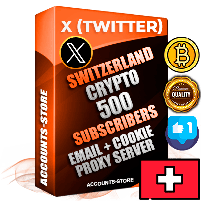 Professional Swiss PREMIUM X (Twitter) accounts of manual registration and farming for the CRYPTO niche with high trust history photos and tweets — fully themed and optimized for CRYPTO advertising and promotion — 500 niche-related live active followers 2009–2014 registration year Verified Email (Included) + Cookie JSON for secure import and login to the account + User Agent + High-quality filling (Photo Header Posts). Fully ready for targeted campaigns and ad launches from any country. Perfectly hold ads without bans. Ideal for any earning schemes affiliate promotions and marketing projects. Quality unlimited IPv4 proxy server included. Professional Swiss PREMIUM X (Twitter) accounts of manual registration and farming for the CRYPTO niche with high trust history photos and tweets — fully themed and optimized for CRYPTO advertising and promotion — 500 niche-related live active followers 2009–2014 registration year Verified Email (Included) + Cookie JSON for secure import and login to the account + User Agent + High-quality filling (Photo Header Posts). Fully ready for targeted campaigns and ad launches from any country. Perfectly hold ads without bans. Ideal for any earning schemes affiliate promotions and marketing projects. Quality unlimited IPv4 proxy server included.