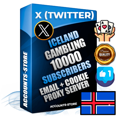 Professional Icelandic PREMIUM X (Twitter) accounts of manual registration and farming for the GAMBLING niche with high trust history photos and tweets — fully themed and optimized for GAMBLING advertising and promotion — 10000 niche-related live active followers 2009–2014 registration year Verified Email (Included) + Cookie JSON for secure import and login to the account + User Agent + High-quality filling (Photo Header Posts). Fully ready for targeted campaigns and ad launches from any country. Perfectly hold ads without bans. Ideal for any earning schemes affiliate promotions and marketing projects. Quality unlimited IPv4 proxy server included.