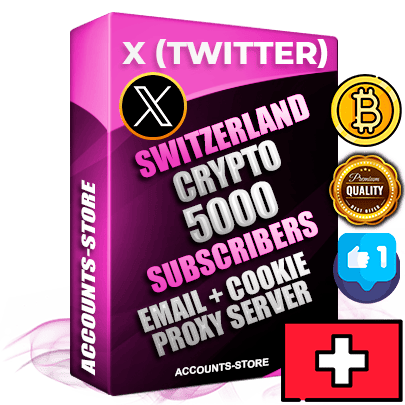 Professional Swiss PREMIUM X (Twitter) accounts of manual registration and farming for the CRYPTO niche with high trust history photos and tweets — fully themed and optimized for CRYPTO advertising and promotion — 5000 niche-related live active followers 2009–2014 registration year Verified Email (Included) + Cookie JSON for secure import and login to the account + User Agent + High-quality filling (Photo Header Posts). Fully ready for targeted campaigns and ad launches from any country. Perfectly hold ads without bans. Ideal for any earning schemes affiliate promotions and marketing projects. Quality unlimited IPv4 proxy server included. Professional Swiss PREMIUM X (Twitter) accounts of manual registration and farming for the CRYPTO niche with high trust history photos and tweets — fully themed and optimized for CRYPTO advertising and promotion — 5000 niche-related live active followers 2009–2014 registration year Verified Email (Included) + Cookie JSON for secure import and login to the account + User Agent + High-quality filling (Photo Header Posts). Fully ready for targeted campaigns and ad launches from any country. Perfectly hold ads without bans. Ideal for any earning schemes affiliate promotions and marketing projects. Quality unlimited IPv4 proxy server included.