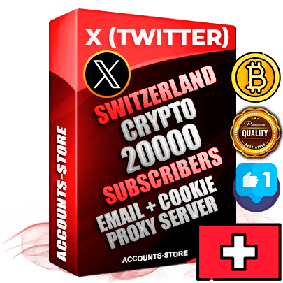 Professional Swiss PREMIUM X (Twitter) accounts of manual registration and farming for the CRYPTO niche with high trust history photos and tweets — fully themed and optimized for CRYPTO advertising and promotion — 20000 niche-related live active followers 2009–2014 registration year Verified Email (Included) + Cookie JSON for secure import and login to the account + User Agent + High-quality filling (Photo Header Posts). Fully ready for targeted campaigns and ad launches from any country. Perfectly hold ads without bans. Ideal for any earning schemes affiliate promotions and marketing projects. Quality unlimited IPv4 proxy server included.