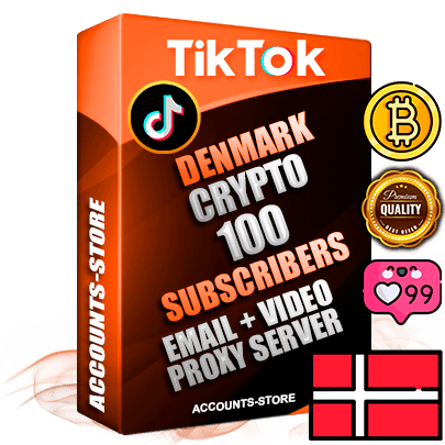 Professional Danish PREMIUM TikTok accounts of manual registration and farming for the CRYPTO niche with high trust history profile photos and videos — fully themed and optimized for CRYPTO advertising and promotion — 100 niche-related live active subscribers 2018–2022 registration years Verified Email (included) + Cookie JSON for secure import and login to the account + User Agent + high-quality content filling (profile photo banner and videos). Fully ready for targeted campaigns and ad launches from any country. Perfectly holds ads without bans. Ideal for any earning schemes affiliate promotions and marketing projects. Quality unlimited IPv4 proxy server included.