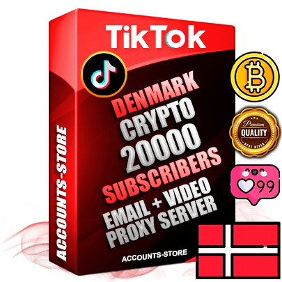 Professional Danish PREMIUM TikTok accounts of manual registration and farming for the CRYPTO niche with high trust history profile photos and videos — fully themed and optimized for CRYPTO advertising and promotion — 20000 niche-related live active subscribers 2018–2022 registration years Verified Email (included) + Cookie JSON for secure import and login to the account + User Agent + high-quality content filling (profile photo banner and videos). Fully ready for targeted campaigns and ad launches from any country. Perfectly holds ads without bans. Ideal for any earning schemes affiliate promotions and marketing projects. Quality unlimited IPv4 proxy server included.