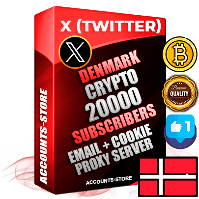Professional Danish PREMIUM X (Twitter) accounts of manual registration and farming for the CRYPTO niche with high trust history photos and tweets — fully themed and optimized for CRYPTO advertising and promotion — 20000 niche-related live active followers 2009–2014 registration year Verified Email (Included) + Cookie JSON for secure import and login to the account + User Agent + High-quality filling (Photo Header Posts). Fully ready for targeted campaigns and ad launches from any country. Perfectly hold ads without bans. Ideal for any earning schemes affiliate promotions and marketing projects. Quality unlimited IPv4 proxy server included. Professional Danish PREMIUM X (Twitter) accounts of manual registration and farming for the CRYPTO niche with high trust history photos and tweets — fully themed and optimized for CRYPTO advertising and promotion — 20000 niche-related live active followers 2009–2014 registration year Verified Email (Included) + Cookie JSON for secure import and login to the account + User Agent + High-quality filling (Photo Header Posts). Fully ready for targeted campaigns and ad launches from any country. Perfectly hold ads without bans. Ideal for any earning schemes affiliate promotions and marketing projects. Quality unlimited IPv4 proxy server included.