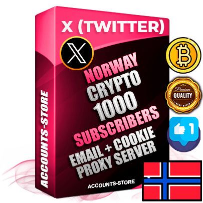 Professional Norwegian PREMIUM X (Twitter) accounts of manual registration and farming for the CRYPTO niche with high trust history photos and tweets — fully themed and optimized for CRYPTO advertising and promotion — 1000 niche-related live active followers 2009–2014 registration year Verified Email (Included) + Cookie JSON for secure import and login to the account + User Agent + High-quality filling (Photo Header Posts). Fully ready for targeted campaigns and ad launches from any country. Perfectly hold ads without bans. Ideal for any earning schemes affiliate promotions and marketing projects. Quality unlimited IPv4 proxy server included. Professional Norwegian PREMIUM X (Twitter) accounts of manual registration and farming for the CRYPTO niche with high trust history photos and tweets — fully themed and optimized for CRYPTO advertising and promotion — 1000 niche-related live active followers 2009–2014 registration year Verified Email (Included) + Cookie JSON for secure import and login to the account + User Agent + High-quality filling (Photo Header Posts). Fully ready for targeted campaigns and ad launches from any country. Perfectly hold ads without bans. Ideal for any earning schemes affiliate promotions and marketing projects. Quality unlimited IPv4 proxy server included.