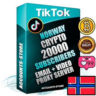 Professional Norwegian PREMIUM TikTok accounts of manual registration and farming for the CRYPTO niche with high trust history profile photos and videos — fully themed and optimized for CRYPTO advertising and promotion — 20000 niche-related live active subscribers 2018–2022 registration years Verified Email (included) + Cookie JSON for secure import and login to the account + User Agent + high-quality content filling (profile photo banner and videos). Fully ready for targeted campaigns and ad launches from any country. Perfectly holds ads without bans. Ideal for any earning schemes affiliate promotions and marketing projects. Quality unlimited IPv4 proxy server included. Professional Norwegian PREMIUM TikTok accounts of manual registration and farming for the CRYPTO niche with high trust history profile photos and videos — fully themed and optimized for CRYPTO advertising and promotion — 20000 niche-related live active subscribers 2018–2022 registration years Verified Email (included) + Cookie JSON for secure import and login to the account + User Agent + high-quality content filling (profile photo banner and videos). Fully ready for targeted campaigns and ad launches from any country. Perfectly holds ads without bans. Ideal for any earning schemes affiliate promotions and marketing projects. Quality unlimited IPv4 proxy server included.