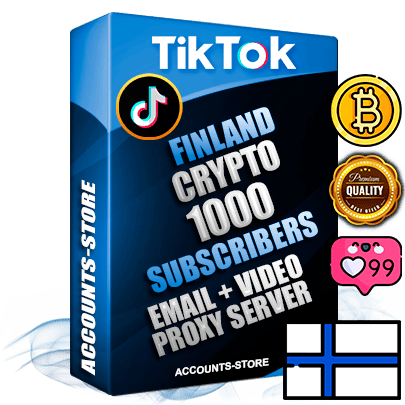 Professional Finnish PREMIUM TikTok accounts of manual registration and farming for the CRYPTO niche with high trust history profile photos and videos — fully themed and optimized for CRYPTO advertising and promotion — 1000 niche-related live active subscribers 2018–2022 registration years Verified Email (included) + Cookie JSON for secure import and login to the account + User Agent + high-quality content filling (profile photo banner and videos). Fully ready for targeted campaigns and ad launches from any country. Perfectly holds ads without bans. Ideal for any earning schemes affiliate promotions and marketing projects. Quality unlimited IPv4 proxy server included. Professional Finnish PREMIUM TikTok accounts of manual registration and farming for the CRYPTO niche with high trust history profile photos and videos — fully themed and optimized for CRYPTO advertising and promotion — 1000 niche-related live active subscribers 2018–2022 registration years Verified Email (included) + Cookie JSON for secure import and login to the account + User Agent + high-quality content filling (profile photo banner and videos). Fully ready for targeted campaigns and ad launches from any country. Perfectly holds ads without bans. Ideal for any earning schemes affiliate promotions and marketing projects. Quality unlimited IPv4 proxy server included.