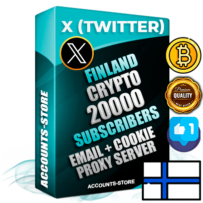 Professional Finnish PREMIUM X (Twitter) accounts of manual registration and farming for the CRYPTO niche with high trust history photos and tweets — fully themed and optimized for CRYPTO advertising and promotion — 20000 niche-related live active followers 2009–2014 registration year Verified Email (Included) + Cookie JSON for secure import and login to the account + User Agent + High-quality filling (Photo Header Posts). Fully ready for targeted campaigns and ad launches from any country. Perfectly hold ads without bans. Ideal for any earning schemes affiliate promotions and marketing projects. Quality unlimited IPv4 proxy server included. Professional Finnish PREMIUM X (Twitter) accounts of manual registration and farming for the CRYPTO niche with high trust history photos and tweets — fully themed and optimized for CRYPTO advertising and promotion — 20000 niche-related live active followers 2009–2014 registration year Verified Email (Included) + Cookie JSON for secure import and login to the account + User Agent + High-quality filling (Photo Header Posts). Fully ready for targeted campaigns and ad launches from any country. Perfectly hold ads without bans. Ideal for any earning schemes affiliate promotions and marketing projects. Quality unlimited IPv4 proxy server included.
