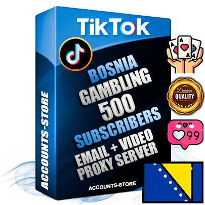 Professional Bosnian PREMIUM TikTok accounts of manual registration and farming for the GAMBLING niche with high trust history profile photos and videos — fully themed and optimized for GAMBLING advertising and promotion — 500 niche-related live active subscribers 2018–2022 registration years Verified Email (included) + Cookie JSON for secure import and login to the account + User Agent + high-quality content filling (profile photo banner and videos). Fully ready for targeted campaigns and ad launches from any country. Perfectly holds ads without bans. Ideal for any earning schemes affiliate promotions and marketing projects. Quality unlimited IPv4 proxy server included.