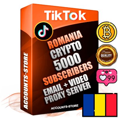 Professional Romanian PREMIUM TikTok accounts of manual registration and farming for the CRYPTO niche with high trust history profile photos and videos — fully themed and optimized for CRYPTO advertising and promotion — 5000 niche-related live active subscribers 2018–2022 registration years Verified Email (included) + Cookie JSON for secure import and login to the account + User Agent + high-quality content filling (profile photo banner and videos). Fully ready for targeted campaigns and ad launches from any country. Perfectly holds ads without bans. Ideal for any earning schemes affiliate promotions and marketing projects. Quality unlimited IPv4 proxy server included. Professional Romanian PREMIUM TikTok accounts of manual registration and farming for the CRYPTO niche with high trust history profile photos and videos — fully themed and optimized for CRYPTO advertising and promotion — 5000 niche-related live active subscribers 2018–2022 registration years Verified Email (included) + Cookie JSON for secure import and login to the account + User Agent + high-quality content filling (profile photo banner and videos). Fully ready for targeted campaigns and ad launches from any country. Perfectly holds ads without bans. Ideal for any earning schemes affiliate promotions and marketing projects. Quality unlimited IPv4 proxy server included.