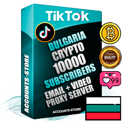 Professional Bulgarian PREMIUM TikTok accounts of manual registration and farming for the CRYPTO niche with high trust history profile photos and videos — fully themed and optimized for CRYPTO advertising and promotion — 10000 niche-related live active subscribers 2018–2022 registration years Verified Email (included) + Cookie JSON for secure import and login to the account + User Agent + high-quality content filling (profile photo banner and videos). Fully ready for targeted campaigns and ad launches from any country. Perfectly holds ads without bans. Ideal for any earning schemes affiliate promotions and marketing projects. Quality unlimited IPv4 proxy server included.