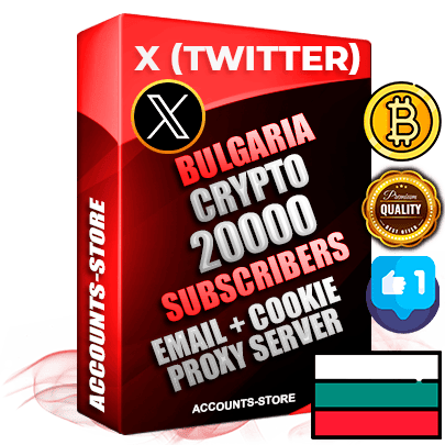 Professional Bulgarian PREMIUM X (Twitter) accounts of manual registration and farming for the CRYPTO niche with high trust history photos and tweets — fully themed and optimized for CRYPTO advertising and promotion — 20000 niche-related live active followers 2009–2014 registration year Verified Email (Included) + Cookie JSON for secure import and login to the account + User Agent + High-quality filling (Photo Header Posts). Fully ready for targeted campaigns and ad launches from any country. Perfectly hold ads without bans. Ideal for any earning schemes affiliate promotions and marketing projects. Quality unlimited IPv4 proxy server included.