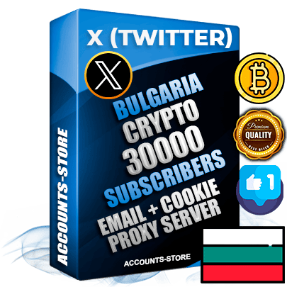 Professional Bulgarian PREMIUM X (Twitter) accounts of manual registration and farming for the CRYPTO niche with high trust history photos and tweets — fully themed and optimized for CRYPTO advertising and promotion — 30000 niche-related live active followers 2009–2014 registration year Verified Email (Included) + Cookie JSON for secure import and login to the account + User Agent + High-quality filling (Photo Header Posts). Fully ready for targeted campaigns and ad launches from any country. Perfectly hold ads without bans. Ideal for any earning schemes affiliate promotions and marketing projects. Quality unlimited IPv4 proxy server included. Professional Bulgarian PREMIUM X (Twitter) accounts of manual registration and farming for the CRYPTO niche with high trust history photos and tweets — fully themed and optimized for CRYPTO advertising and promotion — 30000 niche-related live active followers 2009–2014 registration year Verified Email (Included) + Cookie JSON for secure import and login to the account + User Agent + High-quality filling (Photo Header Posts). Fully ready for targeted campaigns and ad launches from any country. Perfectly hold ads without bans. Ideal for any earning schemes affiliate promotions and marketing projects. Quality unlimited IPv4 proxy server included.
