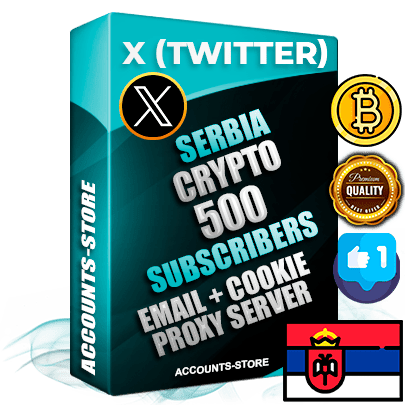 Professional Serbian PREMIUM X (Twitter) accounts of manual registration and farming for the CRYPTO niche with high trust history photos and tweets — fully themed and optimized for CRYPTO advertising and promotion — 500 niche-related live active followers 2009–2014 registration year Verified Email (Included) + Cookie JSON for secure import and login to the account + User Agent + High-quality filling (Photo Header Posts). Fully ready for targeted campaigns and ad launches from any country. Perfectly hold ads without bans. Ideal for any earning schemes affiliate promotions and marketing projects. Quality unlimited IPv4 proxy server included. Professional Serbian PREMIUM X (Twitter) accounts of manual registration and farming for the CRYPTO niche with high trust history photos and tweets — fully themed and optimized for CRYPTO advertising and promotion — 500 niche-related live active followers 2009–2014 registration year Verified Email (Included) + Cookie JSON for secure import and login to the account + User Agent + High-quality filling (Photo Header Posts). Fully ready for targeted campaigns and ad launches from any country. Perfectly hold ads without bans. Ideal for any earning schemes affiliate promotions and marketing projects. Quality unlimited IPv4 proxy server included.