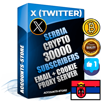 Professional Serbian PREMIUM X (Twitter) accounts of manual registration and farming for the CRYPTO niche with high trust history photos and tweets — fully themed and optimized for CRYPTO advertising and promotion — 30000 niche-related live active followers 2009–2014 registration year Verified Email (Included) + Cookie JSON for secure import and login to the account + User Agent + High-quality filling (Photo Header Posts). Fully ready for targeted campaigns and ad launches from any country. Perfectly hold ads without bans. Ideal for any earning schemes affiliate promotions and marketing projects. Quality unlimited IPv4 proxy server included.