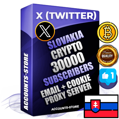 Professional Slovak PREMIUM X (Twitter) accounts of manual registration and farming for the CRYPTO niche with high trust history photos and tweets — fully themed and optimized for CRYPTO advertising and promotion — 30000 niche-related live active followers 2009–2014 registration year Verified Email (Included) + Cookie JSON for secure import and login to the account + User Agent + High-quality filling (Photo Header Posts). Fully ready for targeted campaigns and ad launches from any country. Perfectly hold ads without bans. Ideal for any earning schemes affiliate promotions and marketing projects. Quality unlimited IPv4 proxy server included.