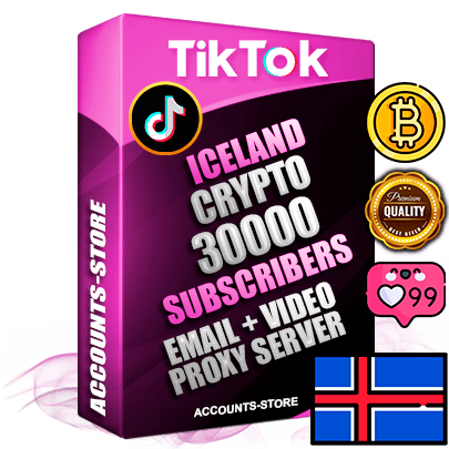 Professional Icelandic PREMIUM TikTok accounts of manual registration and farming for the CRYPTO niche with high trust history profile photos and videos — fully themed and optimized for CRYPTO advertising and promotion — 30000 niche-related live active subscribers 2018–2022 registration years Verified Email (included) + Cookie JSON for secure import and login to the account + User Agent + high-quality content filling (profile photo banner and videos). Fully ready for targeted campaigns and ad launches from any country. Perfectly holds ads without bans. Ideal for any earning schemes affiliate promotions and marketing projects. Quality unlimited IPv4 proxy server included.
