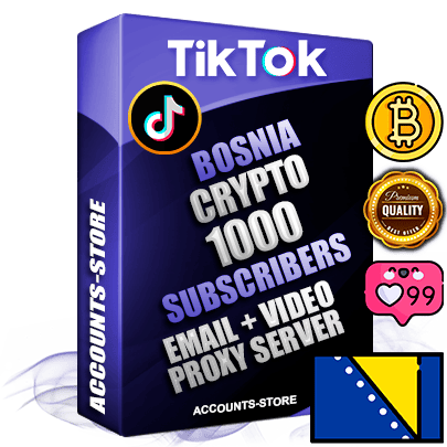 Professional Bosnian PREMIUM TikTok accounts of manual registration and farming for the CRYPTO niche with high trust history profile photos and videos — fully themed and optimized for CRYPTO advertising and promotion — 1000 niche-related live active subscribers 2018–2022 registration years Verified Email (included) + Cookie JSON for secure import and login to the account + User Agent + high-quality content filling (profile photo banner and videos). Fully ready for targeted campaigns and ad launches from any country. Perfectly holds ads without bans. Ideal for any earning schemes affiliate promotions and marketing projects. Quality unlimited IPv4 proxy server included.