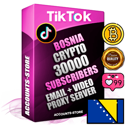 Professional Bosnian PREMIUM TikTok accounts of manual registration and farming for the CRYPTO niche with high trust history profile photos and videos — fully themed and optimized for CRYPTO advertising and promotion — 30000 niche-related live active subscribers 2018–2022 registration years Verified Email (included) + Cookie JSON for secure import and login to the account + User Agent + high-quality content filling (profile photo banner and videos). Fully ready for targeted campaigns and ad launches from any country. Perfectly holds ads without bans. Ideal for any earning schemes affiliate promotions and marketing projects. Quality unlimited IPv4 proxy server included.
