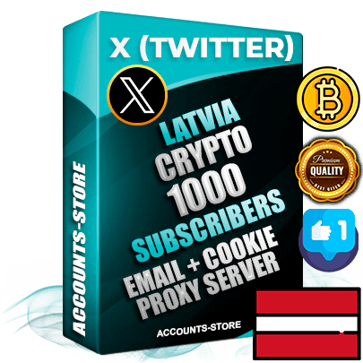 Professional Latvian PREMIUM X (Twitter) accounts of manual registration and farming for the CRYPTO niche with high trust history photos and tweets — fully themed and optimized for CRYPTO advertising and promotion — 1000 niche-related live active followers 2009–2014 registration year Verified Email (Included) + Cookie JSON for secure import and login to the account + User Agent + High-quality filling (Photo Header Posts). Fully ready for targeted campaigns and ad launches from any country. Perfectly hold ads without bans. Ideal for any earning schemes affiliate promotions and marketing projects. Quality unlimited IPv4 proxy server included.