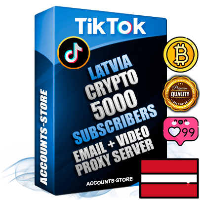 Professional Latvian PREMIUM TikTok accounts of manual registration and farming for the CRYPTO niche with high trust history profile photos and videos — fully themed and optimized for CRYPTO advertising and promotion — 5000 niche-related live active subscribers 2018–2022 registration years Verified Email (included) + Cookie JSON for secure import and login to the account + User Agent + high-quality content filling (profile photo banner and videos). Fully ready for targeted campaigns and ad launches from any country. Perfectly holds ads without bans. Ideal for any earning schemes affiliate promotions and marketing projects. Quality unlimited IPv4 proxy server included.