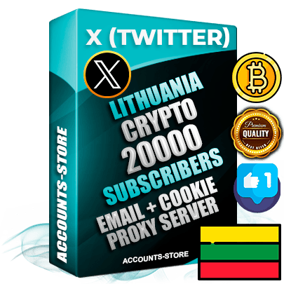 Professional Lithuanian PREMIUM X (Twitter) accounts of manual registration and farming for the CRYPTO niche with high trust history photos and tweets — fully themed and optimized for CRYPTO advertising and promotion — 20000 niche-related live active followers 2009–2014 registration year Verified Email (Included) + Cookie JSON for secure import and login to the account + User Agent + High-quality filling (Photo Header Posts). Fully ready for targeted campaigns and ad launches from any country. Perfectly hold ads without bans. Ideal for any earning schemes affiliate promotions and marketing projects. Quality unlimited IPv4 proxy server included. Professional Lithuanian PREMIUM X (Twitter) accounts of manual registration and farming for the CRYPTO niche with high trust history photos and tweets — fully themed and optimized for CRYPTO advertising and promotion — 20000 niche-related live active followers 2009–2014 registration year Verified Email (Included) + Cookie JSON for secure import and login to the account + User Agent + High-quality filling (Photo Header Posts). Fully ready for targeted campaigns and ad launches from any country. Perfectly hold ads without bans. Ideal for any earning schemes affiliate promotions and marketing projects. Quality unlimited IPv4 proxy server included.
