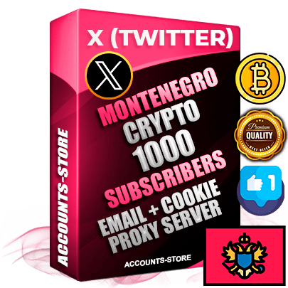 Professional Montenegrin PREMIUM X (Twitter) accounts of manual registration and farming for the CRYPTO niche with high trust history photos and tweets — fully themed and optimized for CRYPTO advertising and promotion — 1000 niche-related live active followers 2009–2014 registration year Verified Email (Included) + Cookie JSON for secure import and login to the account + User Agent + High-quality filling (Photo Header Posts). Fully ready for targeted campaigns and ad launches from any country. Perfectly hold ads without bans. Ideal for any earning schemes affiliate promotions and marketing projects. Quality unlimited IPv4 proxy server included. Professional Montenegrin PREMIUM X (Twitter) accounts of manual registration and farming for the CRYPTO niche with high trust history photos and tweets — fully themed and optimized for CRYPTO advertising and promotion — 1000 niche-related live active followers 2009–2014 registration year Verified Email (Included) + Cookie JSON for secure import and login to the account + User Agent + High-quality filling (Photo Header Posts). Fully ready for targeted campaigns and ad launches from any country. Perfectly hold ads without bans. Ideal for any earning schemes affiliate promotions and marketing projects. Quality unlimited IPv4 proxy server included.