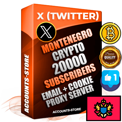 Professional Montenegrin PREMIUM X (Twitter) accounts of manual registration and farming for the CRYPTO niche with high trust history photos and tweets — fully themed and optimized for CRYPTO advertising and promotion — 20000 niche-related live active followers 2009–2014 registration year Verified Email (Included) + Cookie JSON for secure import and login to the account + User Agent + High-quality filling (Photo Header Posts). Fully ready for targeted campaigns and ad launches from any country. Perfectly hold ads without bans. Ideal for any earning schemes affiliate promotions and marketing projects. Quality unlimited IPv4 proxy server included.