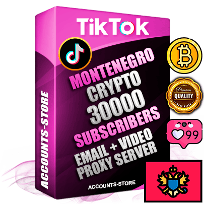 Professional Montenegrin PREMIUM TikTok accounts of manual registration and farming for the CRYPTO niche with high trust history profile photos and videos — fully themed and optimized for CRYPTO advertising and promotion — 30000 niche-related live active subscribers 2018–2022 registration years Verified Email (included) + Cookie JSON for secure import and login to the account + User Agent + high-quality content filling (profile photo banner and videos). Fully ready for targeted campaigns and ad launches from any country. Perfectly holds ads without bans. Ideal for any earning schemes affiliate promotions and marketing projects. Quality unlimited IPv4 proxy server included.