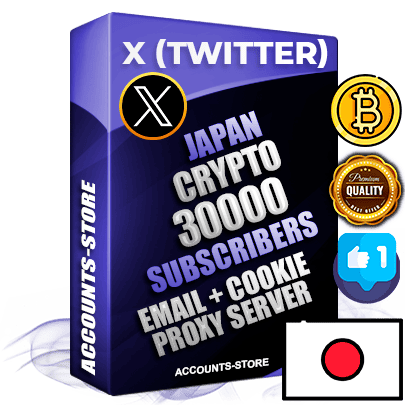 Professional Japanese PREMIUM X (Twitter) accounts of manual registration and farming for the CRYPTO niche with high trust history photos and tweets — fully themed and optimized for CRYPTO advertising and promotion — 30000 niche-related live active followers 2009–2014 registration year Verified Email (Included) + Cookie JSON for secure import and login to the account + User Agent + High-quality filling (Photo Header Posts). Fully ready for targeted campaigns and ad launches from any country. Perfectly hold ads without bans. Ideal for any earning schemes affiliate promotions and marketing projects. Quality unlimited IPv4 proxy server included. Professional Japanese PREMIUM X (Twitter) accounts of manual registration and farming for the CRYPTO niche with high trust history photos and tweets — fully themed and optimized for CRYPTO advertising and promotion — 30000 niche-related live active followers 2009–2014 registration year Verified Email (Included) + Cookie JSON for secure import and login to the account + User Agent + High-quality filling (Photo Header Posts). Fully ready for targeted campaigns and ad launches from any country. Perfectly hold ads without bans. Ideal for any earning schemes affiliate promotions and marketing projects. Quality unlimited IPv4 proxy server included.