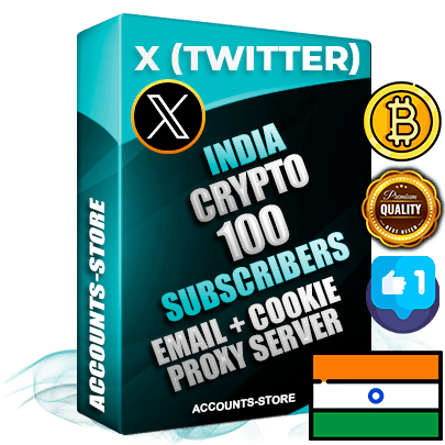 Professional Indian PREMIUM X (Twitter) accounts of manual registration and farming for the CRYPTO niche with high trust history photos and tweets — fully themed and optimized for CRYPTO advertising and promotion — 100 niche-related live active followers 2009–2014 registration year Verified Email (Included) + Cookie JSON for secure import and login to the account + User Agent + High-quality filling (Photo Header Posts). Fully ready for targeted campaigns and ad launches from any country. Perfectly hold ads without bans. Ideal for any earning schemes affiliate promotions and marketing projects. Quality unlimited IPv4 proxy server included.