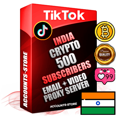 Professional Indian PREMIUM TikTok accounts of manual registration and farming for the CRYPTO niche with high trust history profile photos and videos — fully themed and optimized for CRYPTO advertising and promotion — 500 niche-related live active subscribers 2018–2022 registration years Verified Email (included) + Cookie JSON for secure import and login to the account + User Agent + high-quality content filling (profile photo banner and videos). Fully ready for targeted campaigns and ad launches from any country. Perfectly holds ads without bans. Ideal for any earning schemes affiliate promotions and marketing projects. Quality unlimited IPv4 proxy server included.