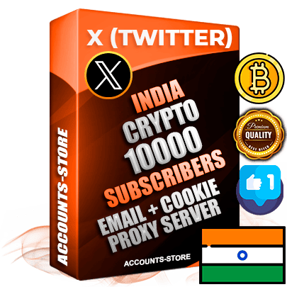 Professional Indian PREMIUM X (Twitter) accounts of manual registration and farming for the CRYPTO niche with high trust history photos and tweets — fully themed and optimized for CRYPTO advertising and promotion — 10000 niche-related live active followers 2009–2014 registration year Verified Email (Included) + Cookie JSON for secure import and login to the account + User Agent + High-quality filling (Photo Header Posts). Fully ready for targeted campaigns and ad launches from any country. Perfectly hold ads without bans. Ideal for any earning schemes affiliate promotions and marketing projects. Quality unlimited IPv4 proxy server included.
