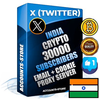 Professional Indian PREMIUM X (Twitter) accounts of manual registration and farming for the CRYPTO niche with high trust history photos and tweets — fully themed and optimized for CRYPTO advertising and promotion — 30000 niche-related live active followers 2009–2014 registration year Verified Email (Included) + Cookie JSON for secure import and login to the account + User Agent + High-quality filling (Photo Header Posts). Fully ready for targeted campaigns and ad launches from any country. Perfectly hold ads without bans. Ideal for any earning schemes affiliate promotions and marketing projects. Quality unlimited IPv4 proxy server included.