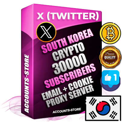 Professional Korean PREMIUM X (Twitter) accounts of manual registration and farming for the CRYPTO niche with high trust history photos and tweets — fully themed and optimized for CRYPTO advertising and promotion — 30000 niche-related live active followers 2009–2014 registration year Verified Email (Included) + Cookie JSON for secure import and login to the account + User Agent + High-quality filling (Photo Header Posts). Fully ready for targeted campaigns and ad launches from any country. Perfectly hold ads without bans. Ideal for any earning schemes affiliate promotions and marketing projects. Quality unlimited IPv4 proxy server included. Professional Korean PREMIUM X (Twitter) accounts of manual registration and farming for the CRYPTO niche with high trust history photos and tweets — fully themed and optimized for CRYPTO advertising and promotion — 30000 niche-related live active followers 2009–2014 registration year Verified Email (Included) + Cookie JSON for secure import and login to the account + User Agent + High-quality filling (Photo Header Posts). Fully ready for targeted campaigns and ad launches from any country. Perfectly hold ads without bans. Ideal for any earning schemes affiliate promotions and marketing projects. Quality unlimited IPv4 proxy server included.