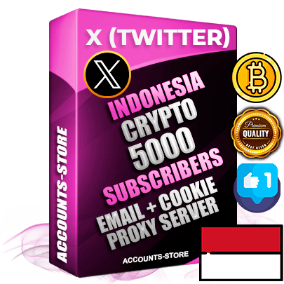 Professional Indonesian PREMIUM X (Twitter) accounts of manual registration and farming for the CRYPTO niche with high trust history photos and tweets — fully themed and optimized for CRYPTO advertising and promotion — 5000 niche-related live active followers 2009–2014 registration year Verified Email (Included) + Cookie JSON for secure import and login to the account + User Agent + High-quality filling (Photo Header Posts). Fully ready for targeted campaigns and ad launches from any country. Perfectly hold ads without bans. Ideal for any earning schemes affiliate promotions and marketing projects. Quality unlimited IPv4 proxy server included.
