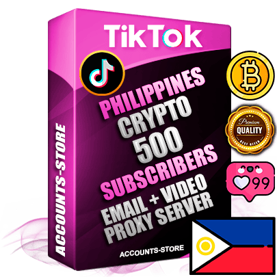 Professional Filipino PREMIUM TikTok accounts of manual registration and farming for the CRYPTO niche with high trust history profile photos and videos — fully themed and optimized for CRYPTO advertising and promotion — 500 niche-related live active subscribers 2018–2022 registration years Verified Email (included) + Cookie JSON for secure import and login to the account + User Agent + high-quality content filling (profile photo banner and videos). Fully ready for targeted campaigns and ad launches from any country. Perfectly holds ads without bans. Ideal for any earning schemes affiliate promotions and marketing projects. Quality unlimited IPv4 proxy server included.