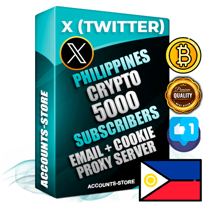 Professional Filipino PREMIUM X (Twitter) accounts of manual registration and farming for the CRYPTO niche with high trust history photos and tweets — fully themed and optimized for CRYPTO advertising and promotion — 5000 niche-related live active followers 2009–2014 registration year Verified Email (Included) + Cookie JSON for secure import and login to the account + User Agent + High-quality filling (Photo Header Posts). Fully ready for targeted campaigns and ad launches from any country. Perfectly hold ads without bans. Ideal for any earning schemes affiliate promotions and marketing projects. Quality unlimited IPv4 proxy server included.