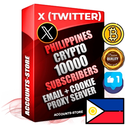 Professional Filipino PREMIUM X (Twitter) accounts of manual registration and farming for the CRYPTO niche with high trust history photos and tweets — fully themed and optimized for CRYPTO advertising and promotion — 10000 niche-related live active followers 2009–2014 registration year Verified Email (Included) + Cookie JSON for secure import and login to the account + User Agent + High-quality filling (Photo Header Posts). Fully ready for targeted campaigns and ad launches from any country. Perfectly hold ads without bans. Ideal for any earning schemes affiliate promotions and marketing projects. Quality unlimited IPv4 proxy server included.