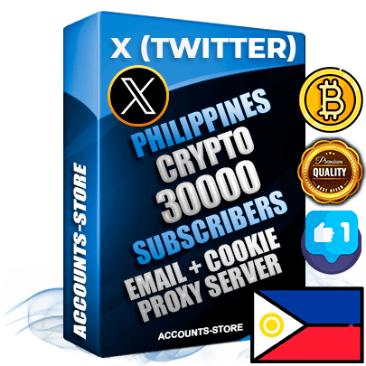 Professional Filipino PREMIUM X (Twitter) accounts of manual registration and farming for the CRYPTO niche with high trust history photos and tweets — fully themed and optimized for CRYPTO advertising and promotion — 30000 niche-related live active followers 2009–2014 registration year Verified Email (Included) + Cookie JSON for secure import and login to the account + User Agent + High-quality filling (Photo Header Posts). Fully ready for targeted campaigns and ad launches from any country. Perfectly hold ads without bans. Ideal for any earning schemes affiliate promotions and marketing projects. Quality unlimited IPv4 proxy server included.