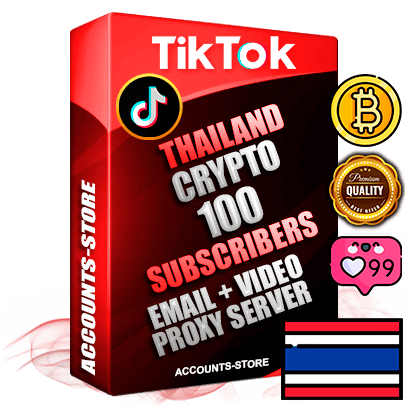 Professional Thai PREMIUM TikTok accounts of manual registration and farming for the CRYPTO niche with high trust history profile photos and videos — fully themed and optimized for CRYPTO advertising and promotion — 100 niche-related live active subscribers 2018–2022 registration years Verified Email (included) + Cookie JSON for secure import and login to the account + User Agent + high-quality content filling (profile photo banner and videos). Fully ready for targeted campaigns and ad launches from any country. Perfectly holds ads without bans. Ideal for any earning schemes affiliate promotions and marketing projects. Quality unlimited IPv4 proxy server included.