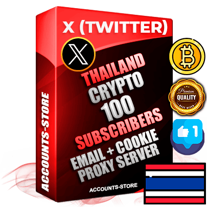 Professional Thai PREMIUM X (Twitter) accounts of manual registration and farming for the CRYPTO niche with high trust history photos and tweets — fully themed and optimized for CRYPTO advertising and promotion — 100 niche-related live active followers 2009–2014 registration year Verified Email (Included) + Cookie JSON for secure import and login to the account + User Agent + High-quality filling (Photo Header Posts). Fully ready for targeted campaigns and ad launches from any country. Perfectly hold ads without bans. Ideal for any earning schemes affiliate promotions and marketing projects. Quality unlimited IPv4 proxy server included.