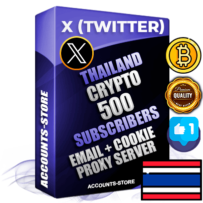 Professional Thai PREMIUM X (Twitter) accounts of manual registration and farming for the CRYPTO niche with high trust history photos and tweets — fully themed and optimized for CRYPTO advertising and promotion — 500 niche-related live active followers 2009–2014 registration year Verified Email (Included) + Cookie JSON for secure import and login to the account + User Agent + High-quality filling (Photo Header Posts). Fully ready for targeted campaigns and ad launches from any country. Perfectly hold ads without bans. Ideal for any earning schemes affiliate promotions and marketing projects. Quality unlimited IPv4 proxy server included.