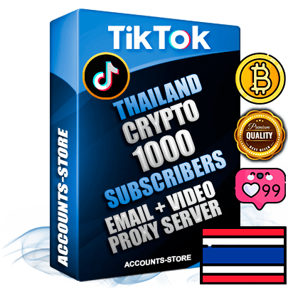 Professional Thai PREMIUM TikTok accounts of manual registration and farming for the CRYPTO niche with high trust history profile photos and videos — fully themed and optimized for CRYPTO advertising and promotion — 1000 niche-related live active subscribers 2018–2022 registration years Verified Email (included) + Cookie JSON for secure import and login to the account + User Agent + high-quality content filling (profile photo banner and videos). Fully ready for targeted campaigns and ad launches from any country. Perfectly holds ads without bans. Ideal for any earning schemes affiliate promotions and marketing projects. Quality unlimited IPv4 proxy server included. Professional Thai PREMIUM TikTok accounts of manual registration and farming for the CRYPTO niche with high trust history profile photos and videos — fully themed and optimized for CRYPTO advertising and promotion — 1000 niche-related live active subscribers 2018–2022 registration years Verified Email (included) + Cookie JSON for secure import and login to the account + User Agent + high-quality content filling (profile photo banner and videos). Fully ready for targeted campaigns and ad launches from any country. Perfectly holds ads without bans. Ideal for any earning schemes affiliate promotions and marketing projects. Quality unlimited IPv4 proxy server included.