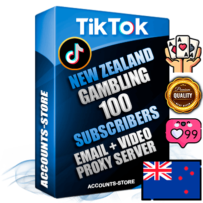 Professional New Zealand PREMIUM TikTok accounts of manual registration and farming for the GAMBLING niche with high trust history profile photos and videos — fully themed and optimized for GAMBLING advertising and promotion — 100 niche-related live active subscribers 2018–2022 registration years Verified Email (included) + Cookie JSON for secure import and login to the account + User Agent + high-quality content filling (profile photo banner and videos). Fully ready for targeted campaigns and ad launches from any country. Perfectly holds ads without bans. Ideal for any earning schemes affiliate promotions and marketing projects. Quality unlimited IPv4 proxy server included.