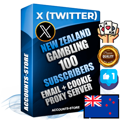 Professional New Zealand PREMIUM X (Twitter) accounts of manual registration and farming for the GAMBLING niche with high trust history photos and tweets — fully themed and optimized for GAMBLING advertising and promotion — 100 niche-related live active followers 2009–2014 registration year Verified Email (Included) + Cookie JSON for secure import and login to the account + User Agent + High-quality filling (Photo Header Posts). Fully ready for targeted campaigns and ad launches from any country. Perfectly hold ads without bans. Ideal for any earning schemes affiliate promotions and marketing projects. Quality unlimited IPv4 proxy server included.